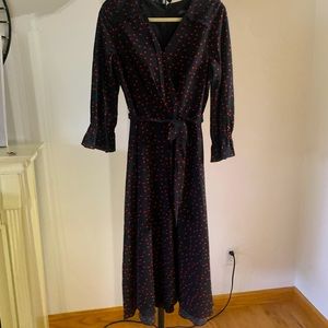 Tahari black and red dress